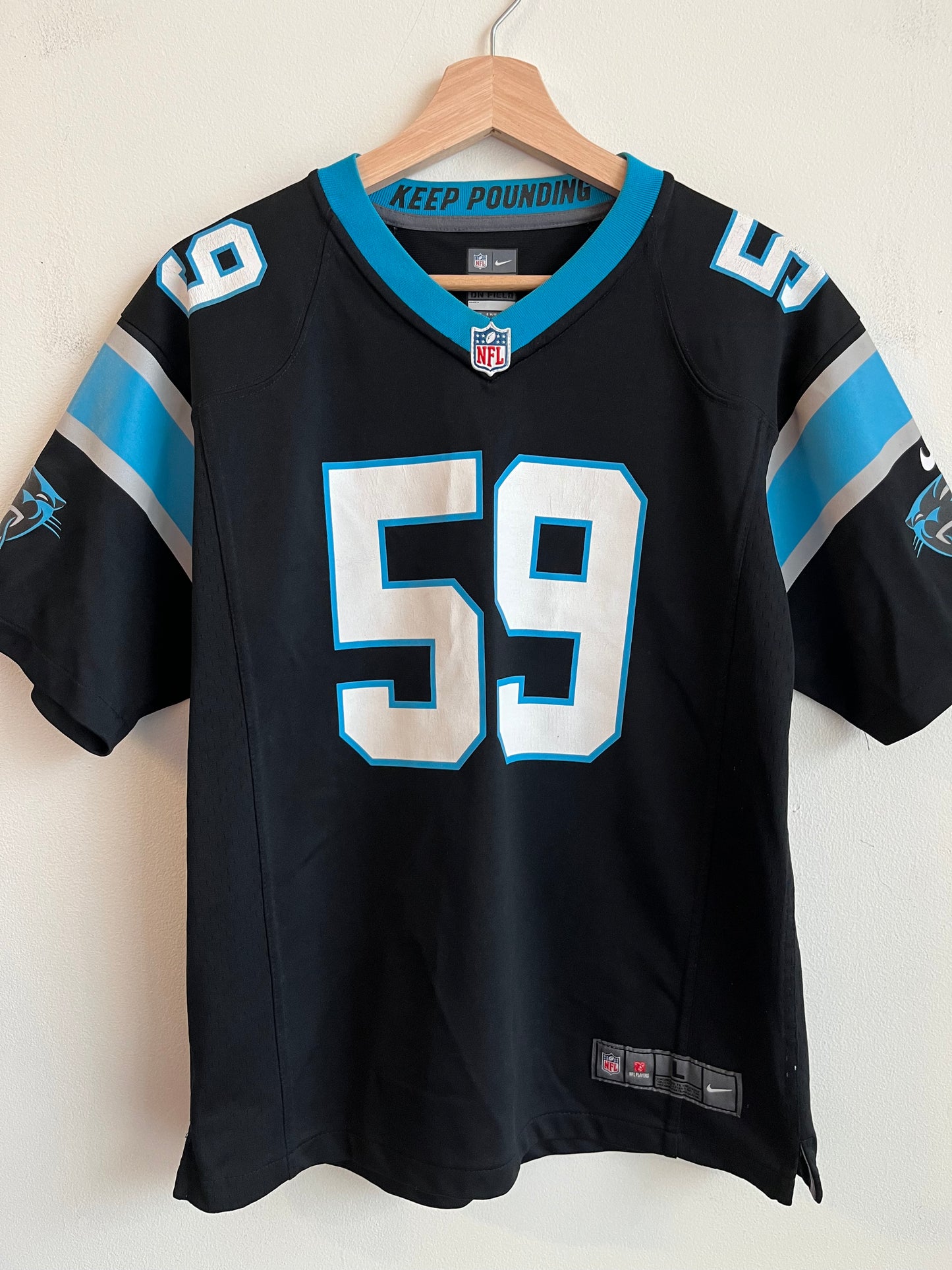 2016 Carolina Panthers Luke Kuechly Nike Jersey (Youth L)