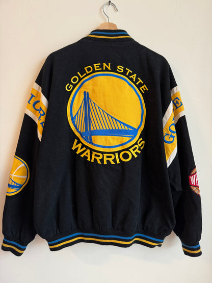 00s Golden State Warriors Jeff Hamilton Varsity Jacket (XL)