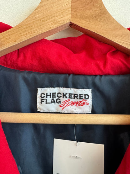 90s Ford Racing Checkered Flag Windbreaker (L)