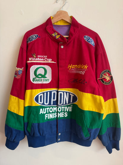 90s Jeff Gordon Dupont Quaker State Racing Jeff Hamilton Nascar Jacket (L)