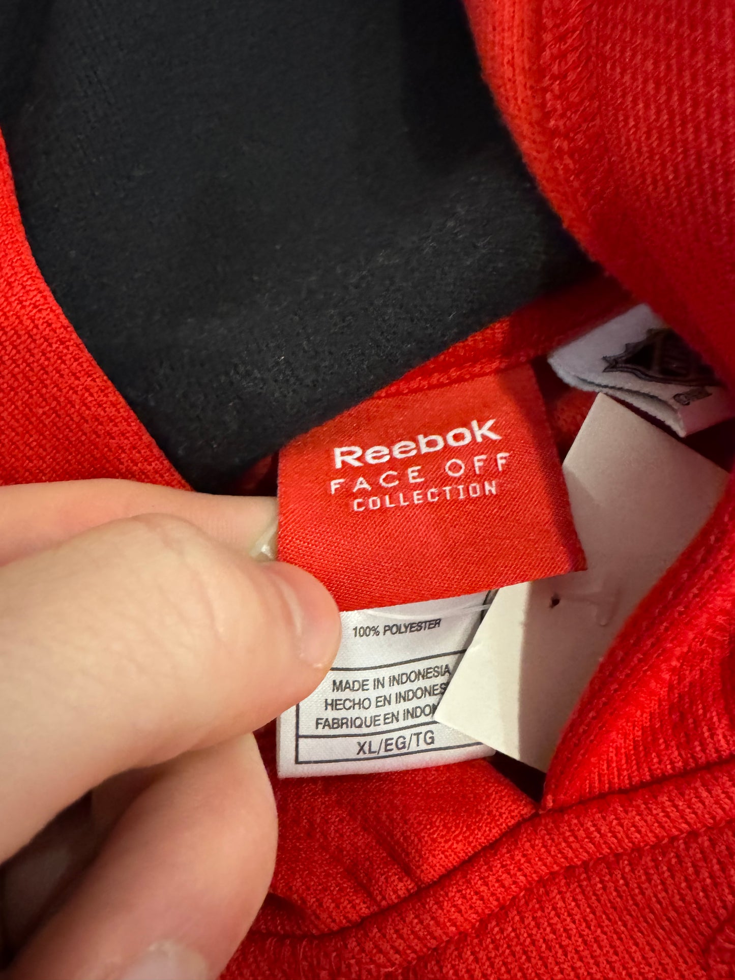 00s Carolina Hurricanes NHL Red Hoodie (XL)