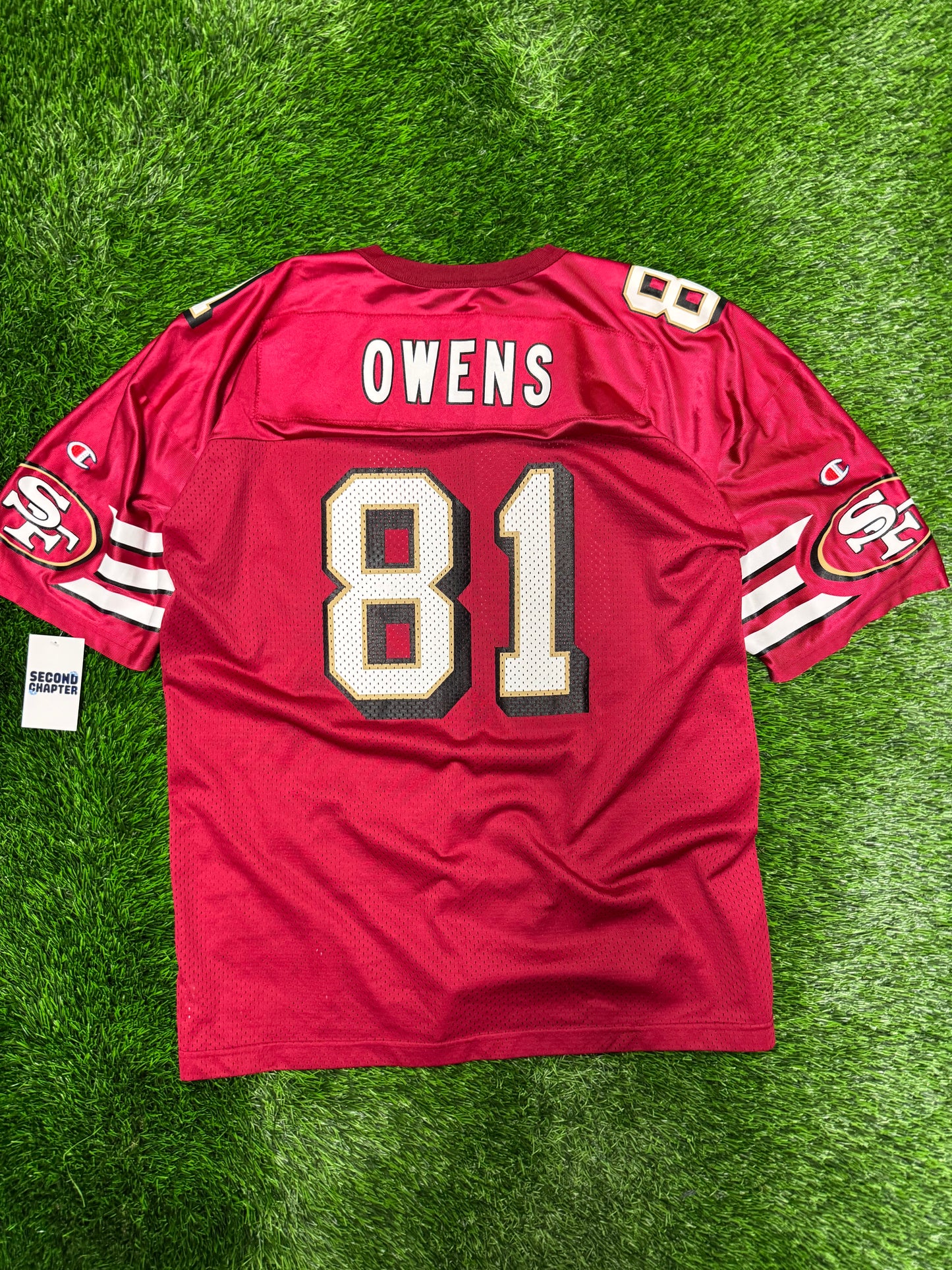90s San Francisco 49ers Terrell Owens #81 Vintage Champion NFL Jersey (L)