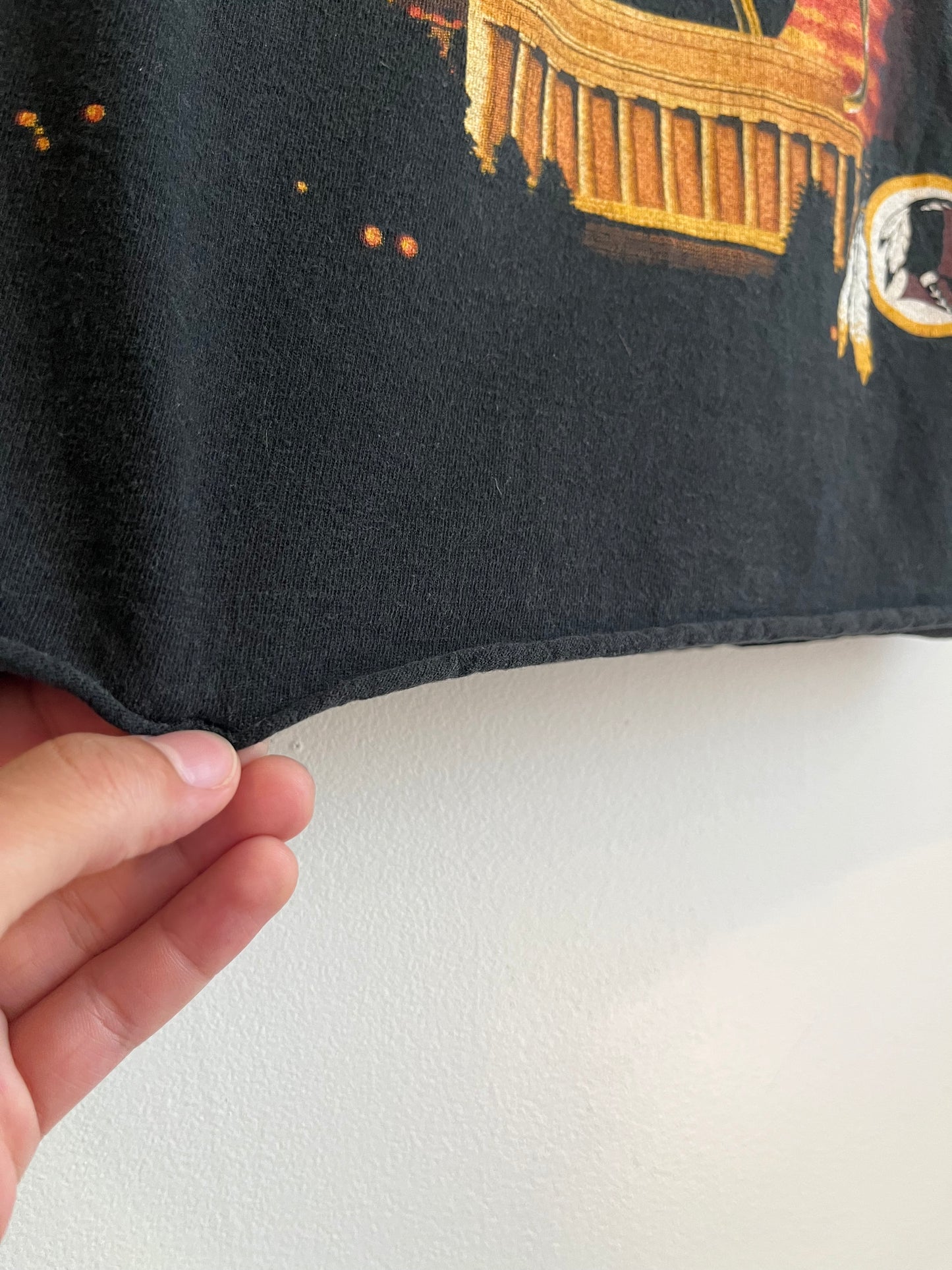 90s Washington Redskins NFL Cropped Helmet True Fan Tee (M)