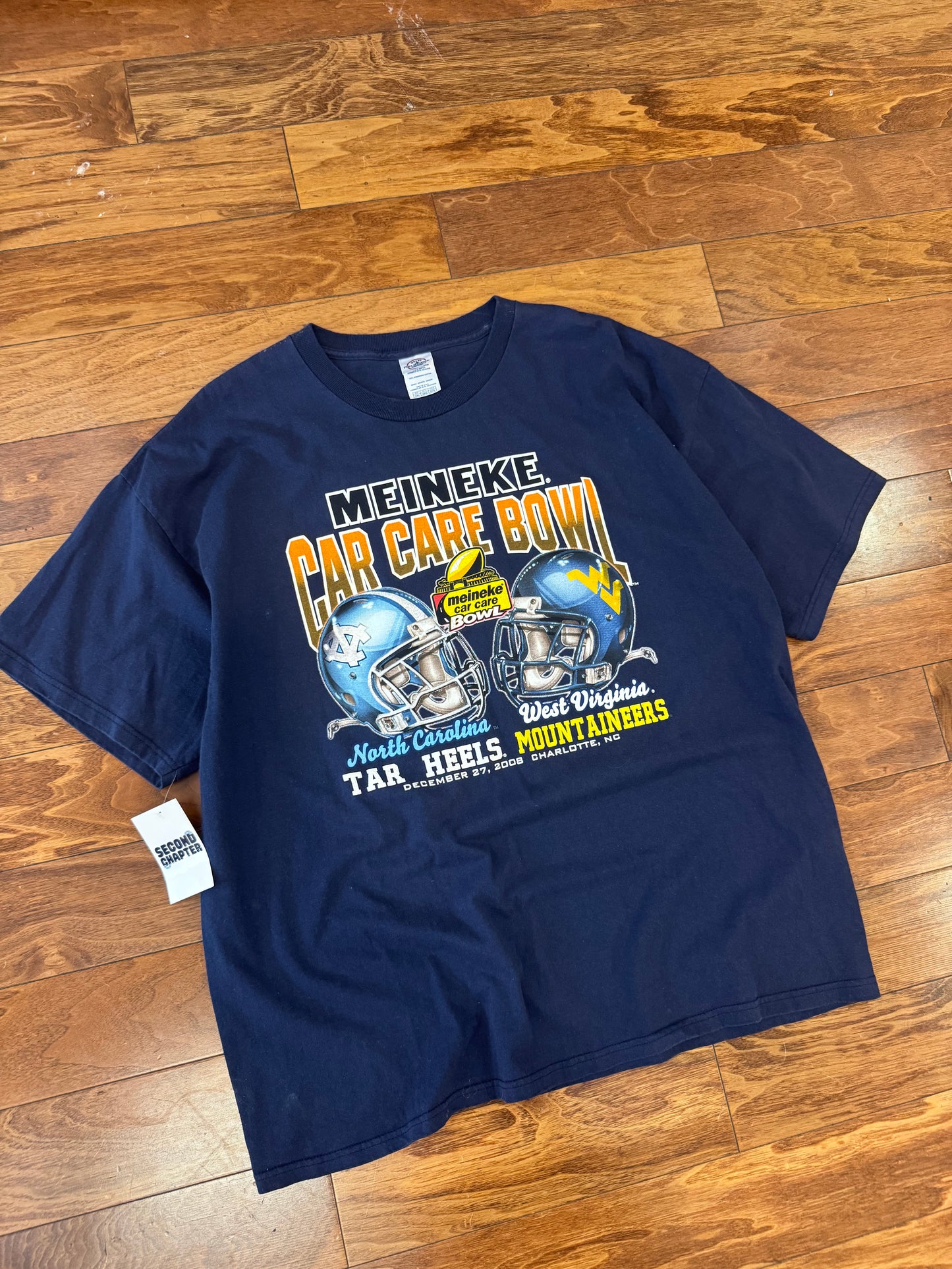 2008 Meineke Bowl UNC WVU Tee (XXL)
