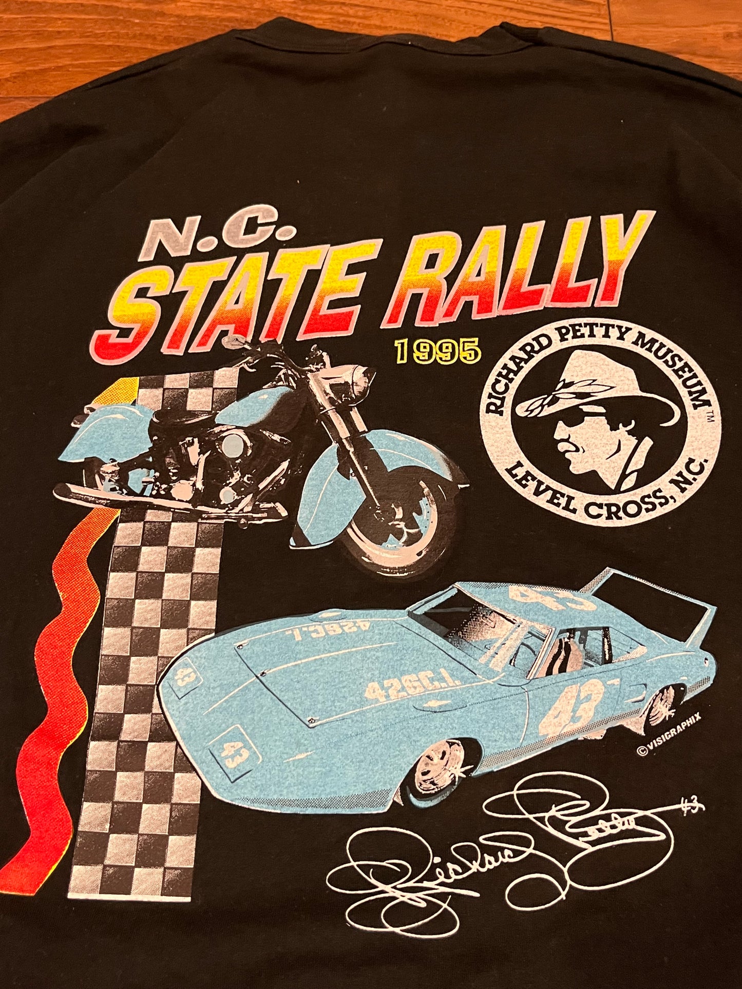 1995 Richard Petty N.C State Rally Nascar Tee (XXL)