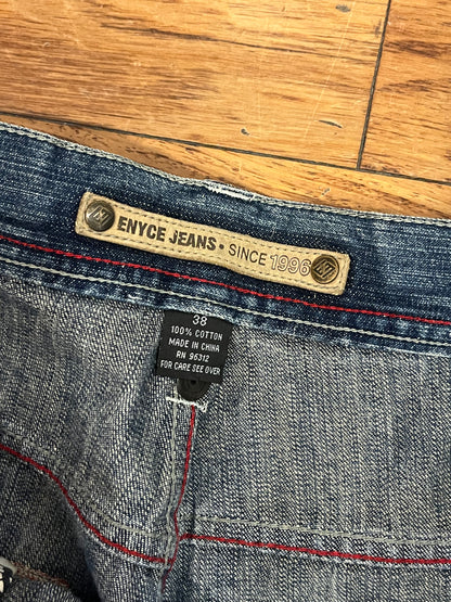 00s Enyce Baggy Embroidered Jeans (38 x 32)