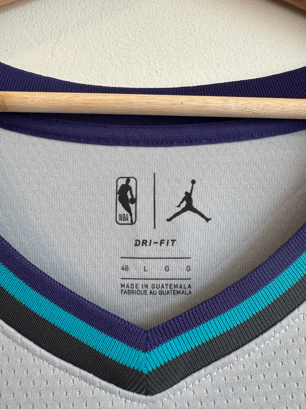 2019 Charlotte Hornets PJ Washington Jr. Jordan Swingman Grey Jersey (L)