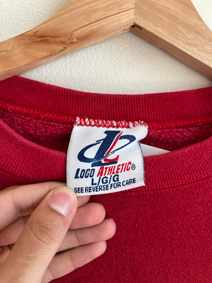 90s Kansas City Chiefs NFL Logo Athletic Crewneck (L)