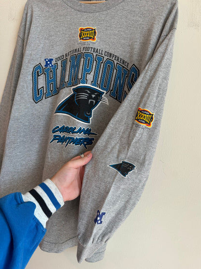 2003 Carolina Panthers Conference Champions Long Sleeve Shirt (L)