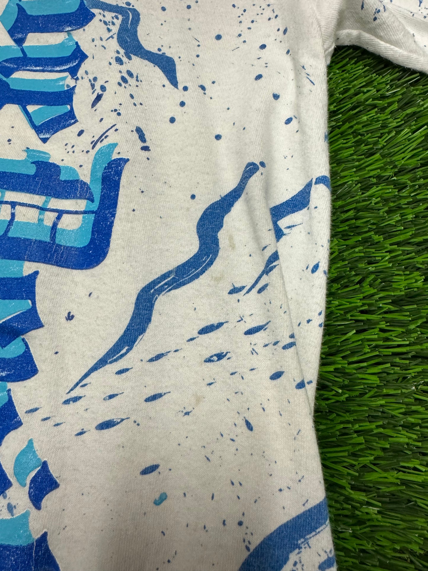 90s Duke Blue Devils Mascot AOP College Tee (XL)