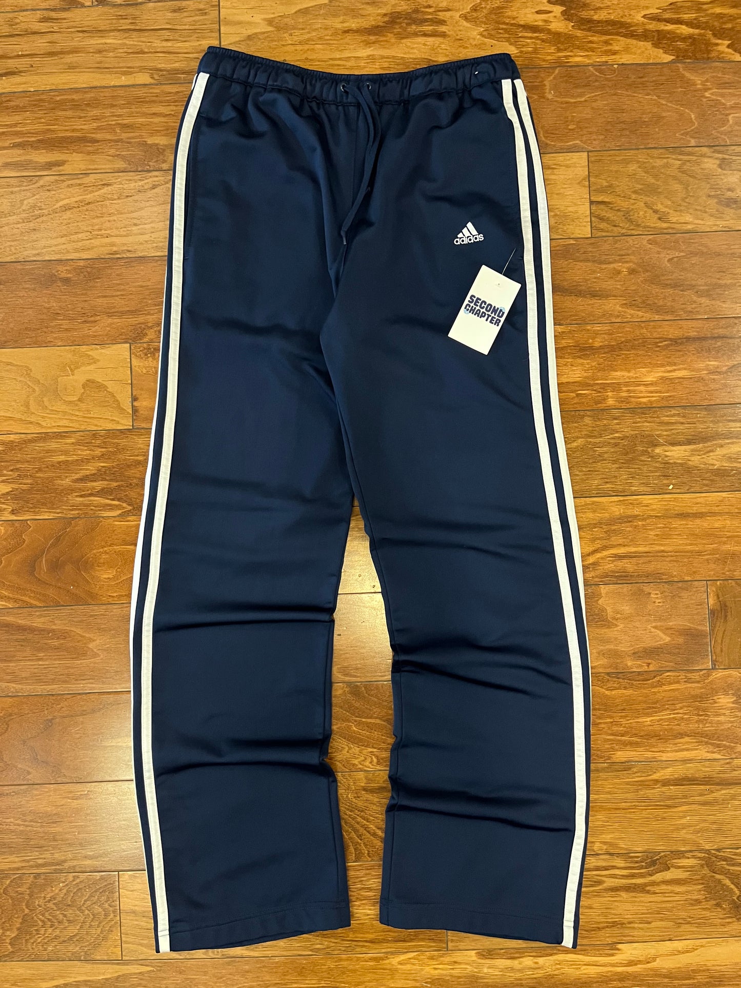 2007 Adidas Women's Baggy Navy Track Pants (M)