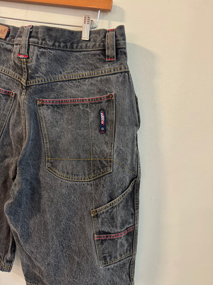 00s Esco Duns Baggy Black Shorts (34)