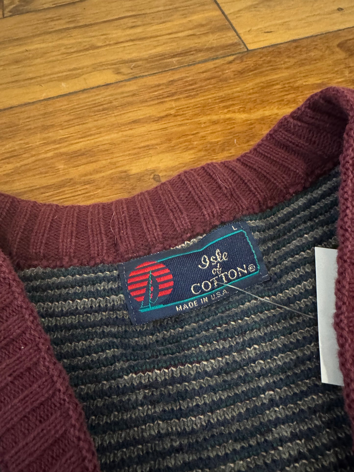 90s Isle of Cotton Golf Designed Vintage Sweater Vest (L)