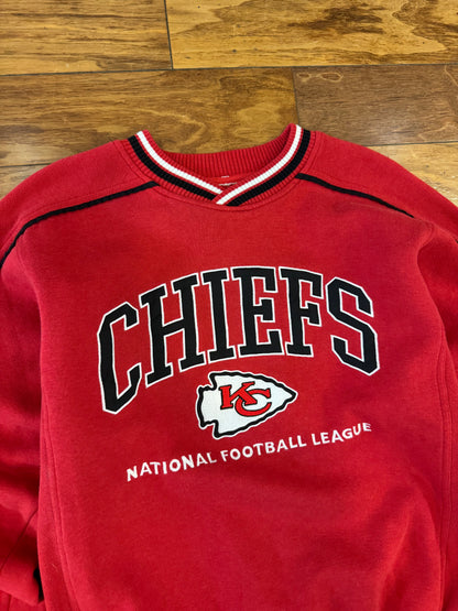 90s Kansas City Chiefs Embroidered Crewneck (L)