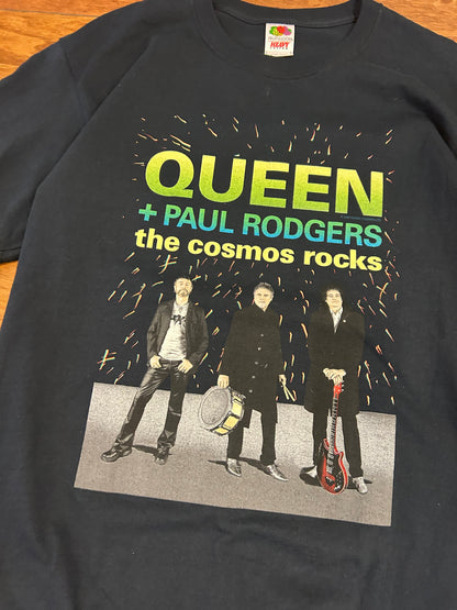 2008 Queen + Paul Rogers "The Cosmo Rocks" Music Tour Tee (L)