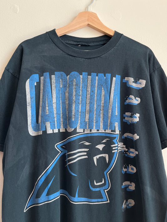 90s Carolina Panthers Faded Spell Out Tee (XL)
