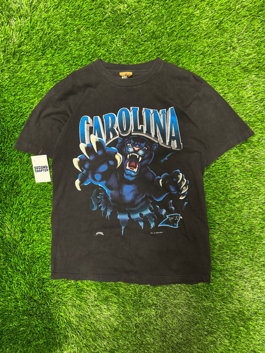 1993 Carolina Panthers Faded Black Nutmeg Breakthrough Tee (L)