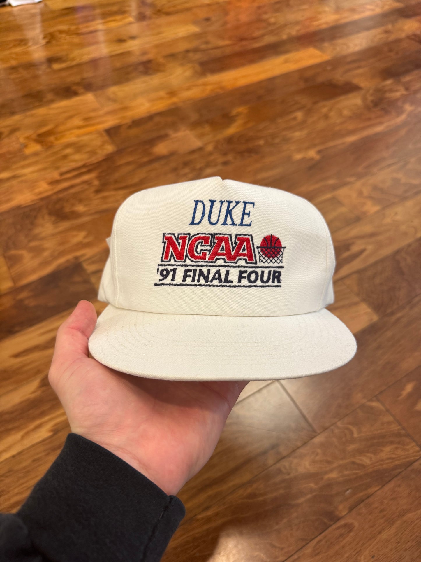 1991 Duke Blue Devils NCAA Final Four White Hat (OS)