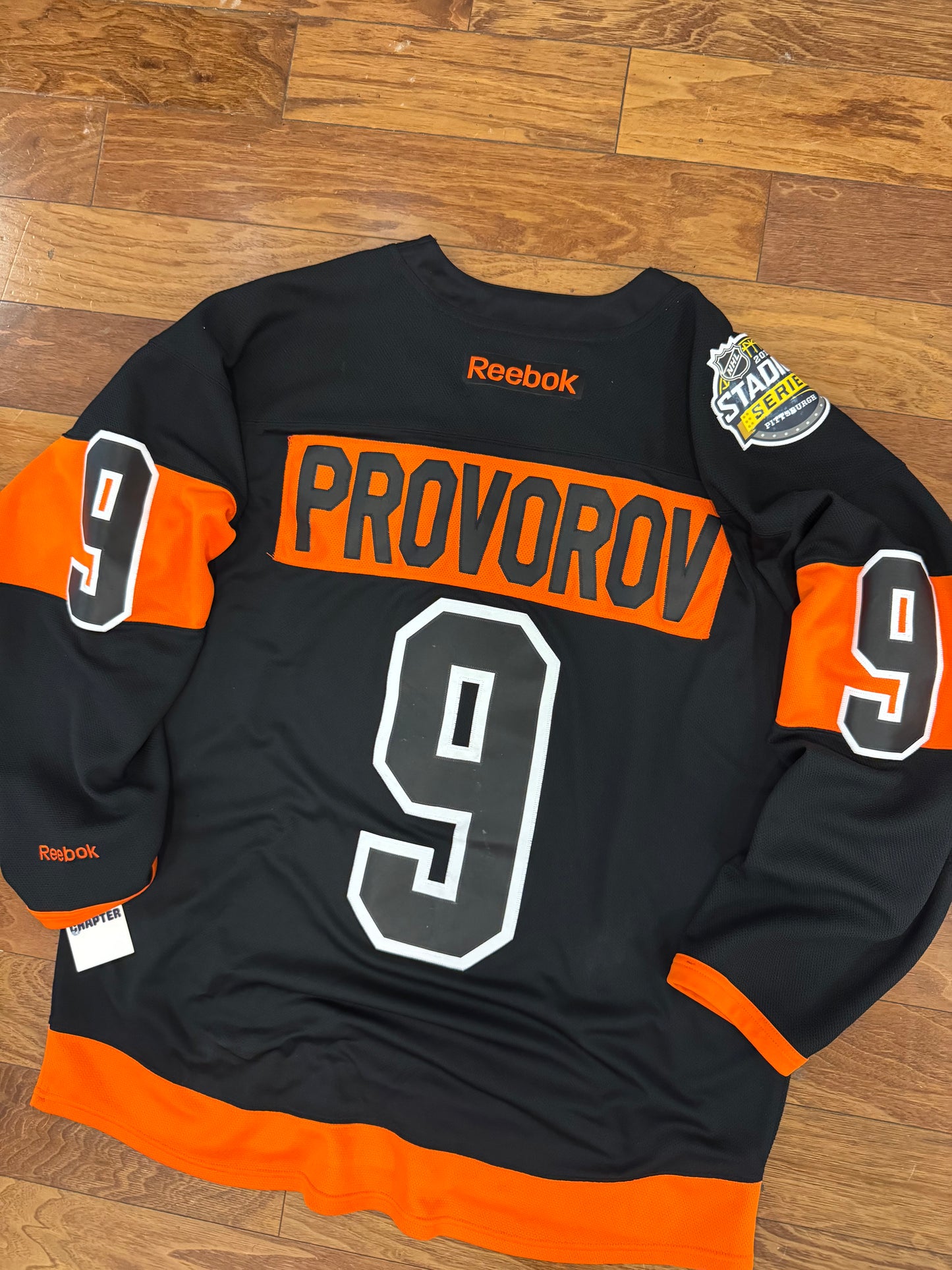 2017 Ivan Provorov Philadelphia Flyers Stadium Series Reebok Jersey (XXL)