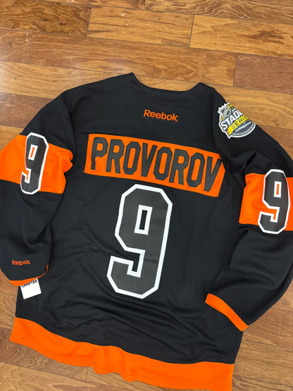 2017 Ivan Provorov Philadelphia Flyers Stadium Series Reebok Jersey (XXL)