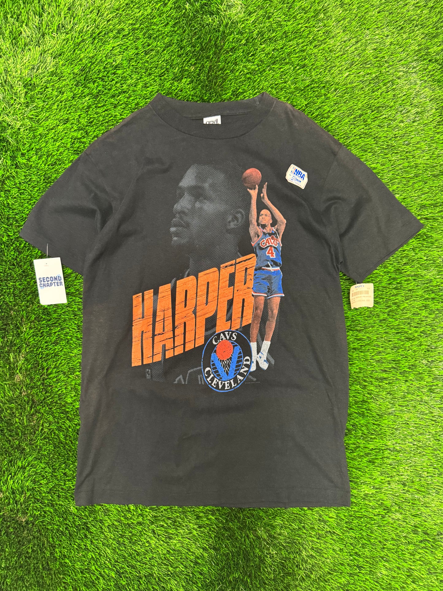 90s Cleveland Cavaliers Ron Harper Deadstock NBA Tee (L)