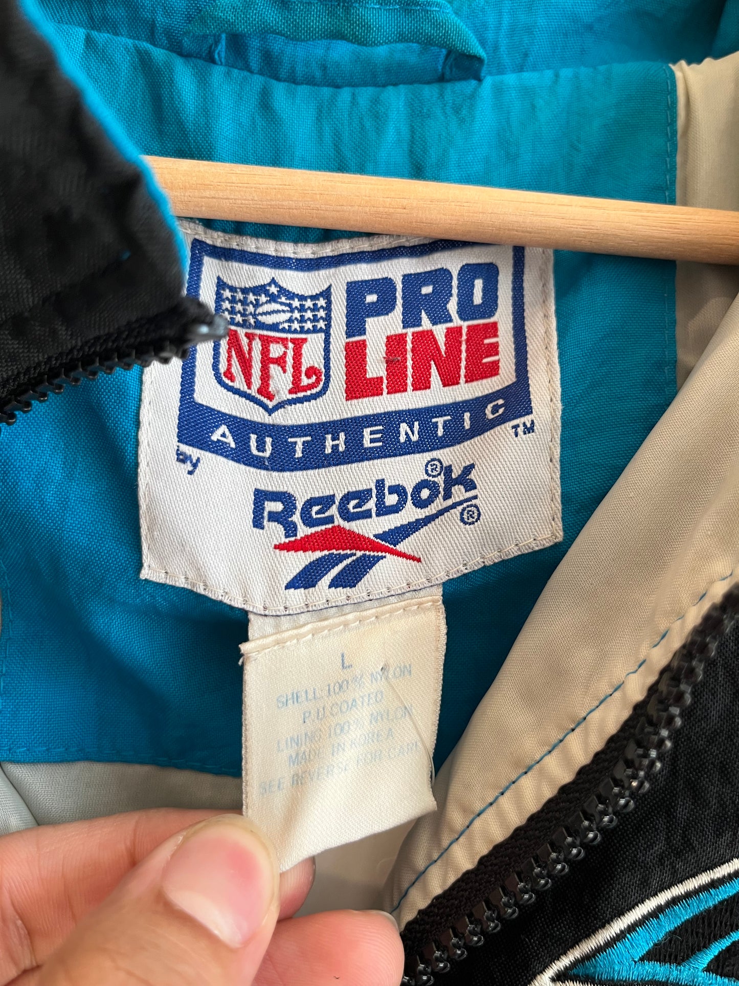 90s Carolina Panthers NFL Reebok Pro Line Windbreaker (L)