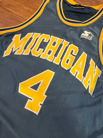 90s Michigan Starter Basketball Jersey (M)