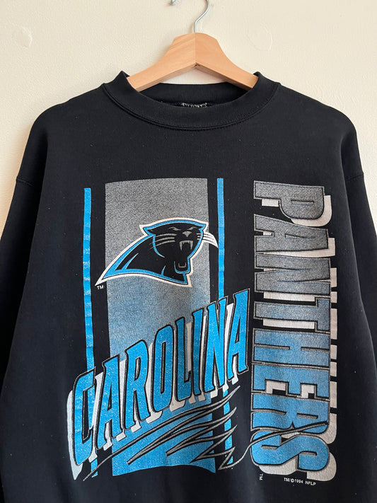 1994 Carolina Panthers Logo 7 Spell Out Crewneck (M)