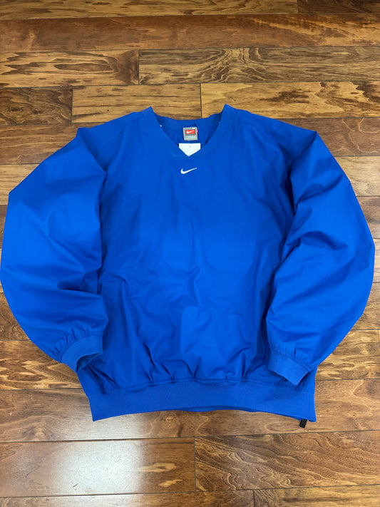 00s Nike Blue Center Swoosh Windbreaker (M)