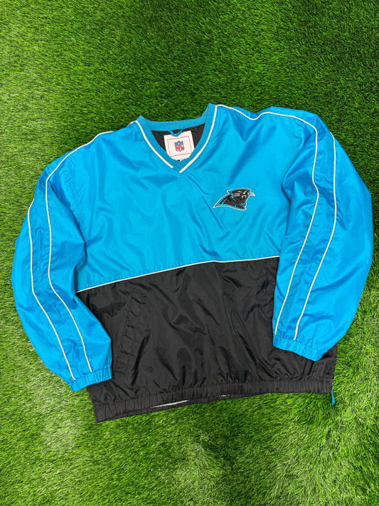 00s Carolina Panthers Two Tone Vintage NFL Windbreaker (L)