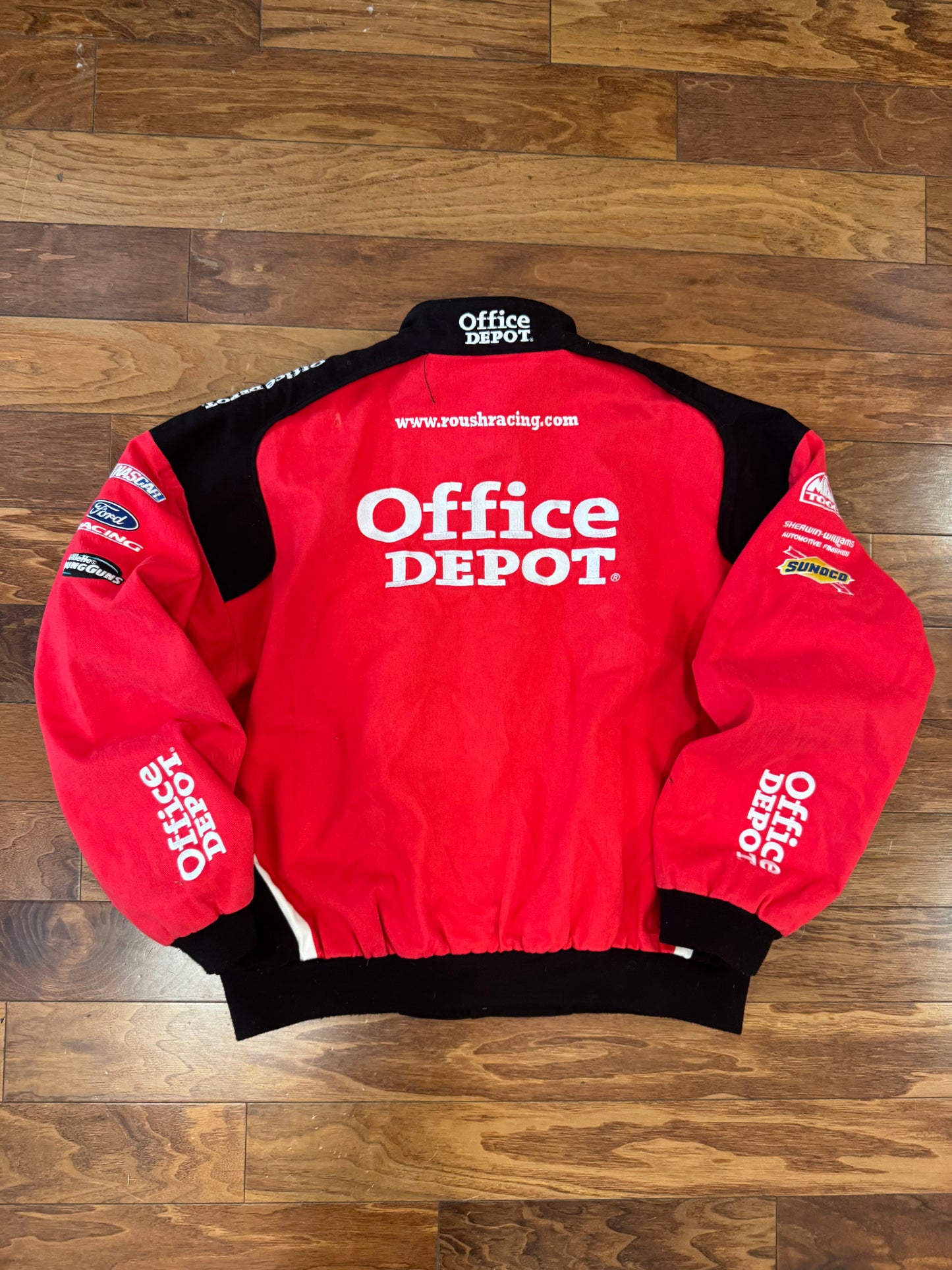 00s Office Depot Carl Edwards Nascar Racing Jacket (XXL)