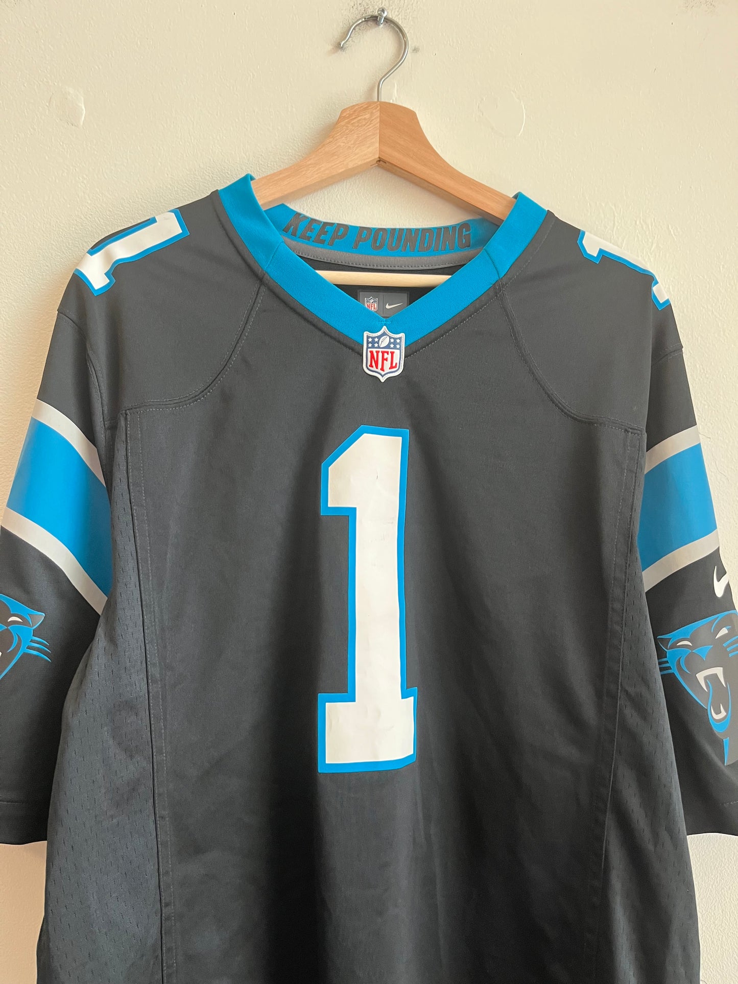 2015 Carolina Panthers Cam Newton Nike Home Jersey (L)