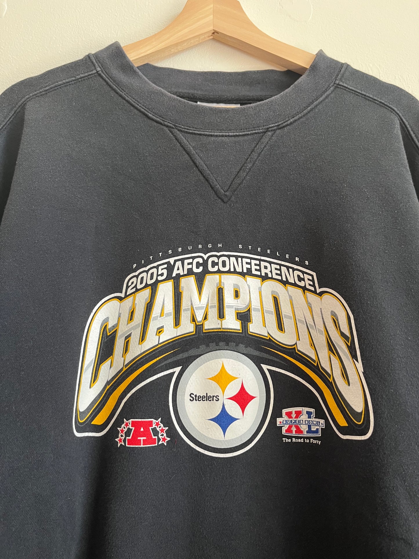 2005 Pittsburgh Steelers AFC Champions Crewneck (XL)