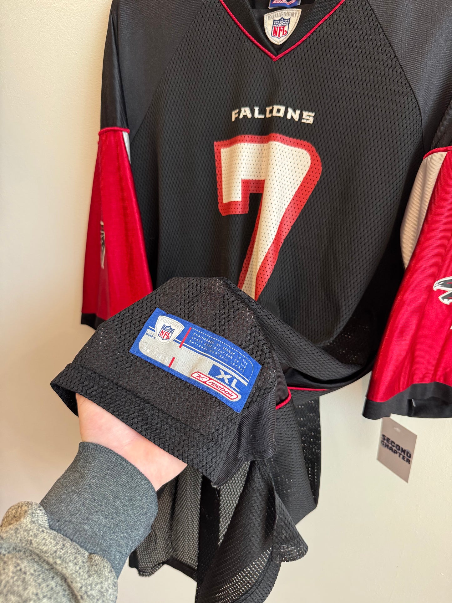 00s Atlanta Falcons Michael Vick Two Tone Reebok Jersey (XL)