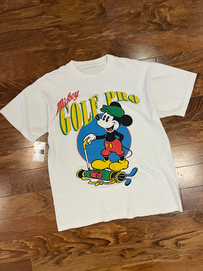 90s Mickey Mouse Golf Pro Graphic Tee (XL)