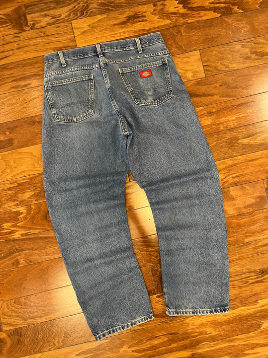 00s Dickies Red Tab Blue Jeans (34 x 32)