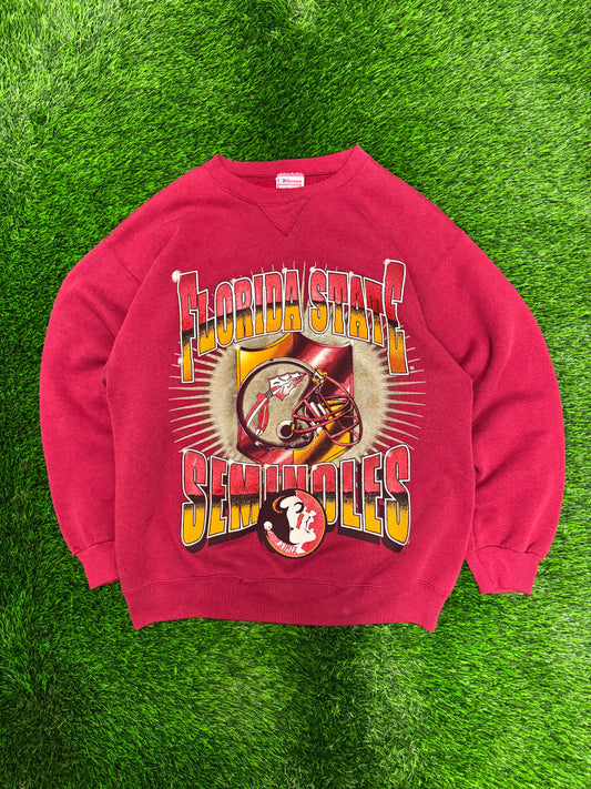 90s Florida State University FSU Shattered Graphic Vintage Crewneck (L)