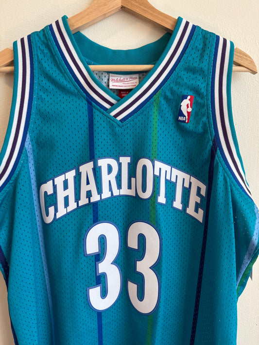 2010s Charlotte Hornets Alonzo Mourning Mitchell & Ness Jersey (L)