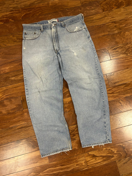 00s Levi's 550 Distressed Relaxed Fit Jeans (38 x 30)