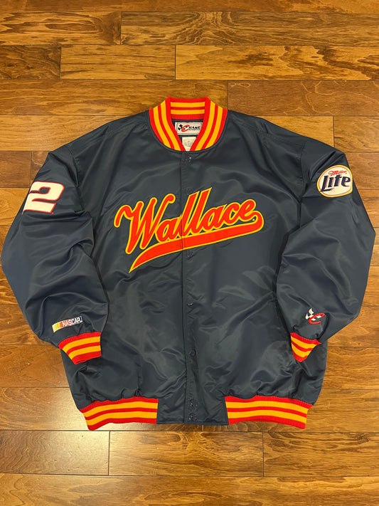 90s Rusty Wallace Chase Authentic Vintage Nascar Satin Jacket (XXL)