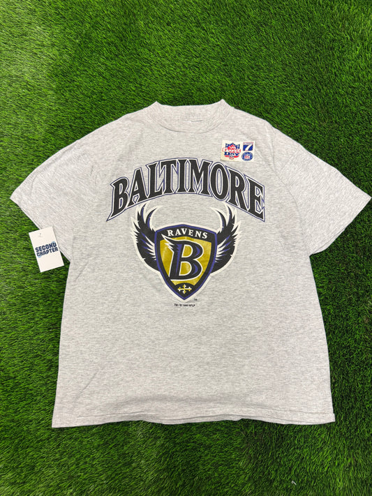 1996 Baltimore Ravens Banned Logo Tee (L)