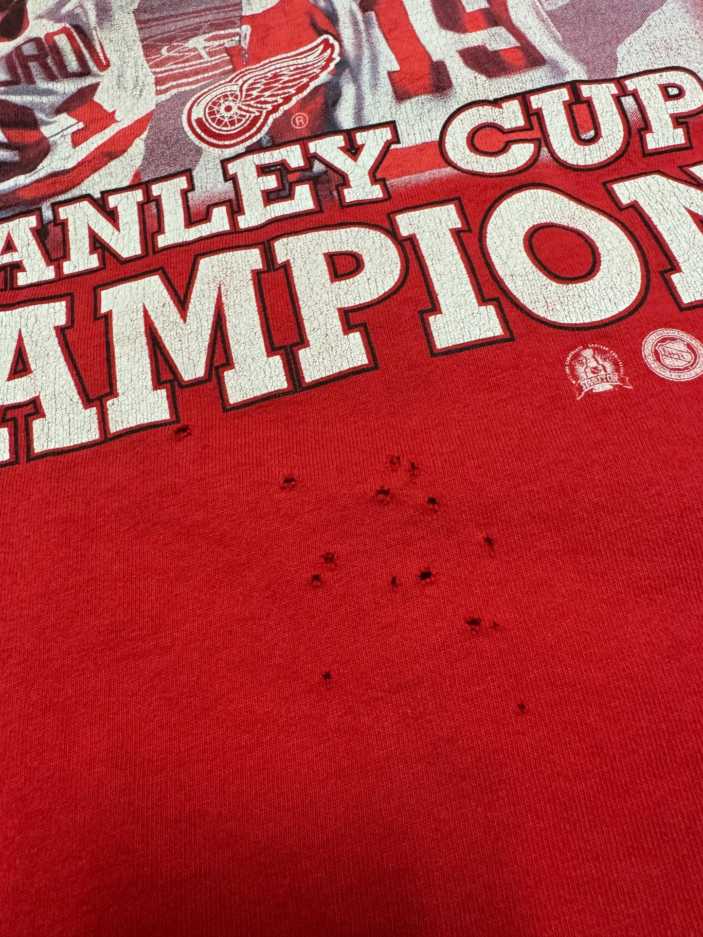 1998 Detroit Red Wings "Back Again" Stanley Cup Champions Vintage NHL Tee (L)