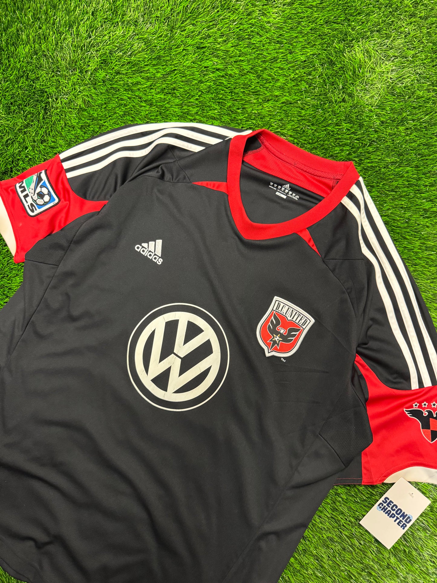 DC United MLS Dwayne De Rosario #7 Adidas Volkswagen Jersey 2011-12 Kit (XXL)