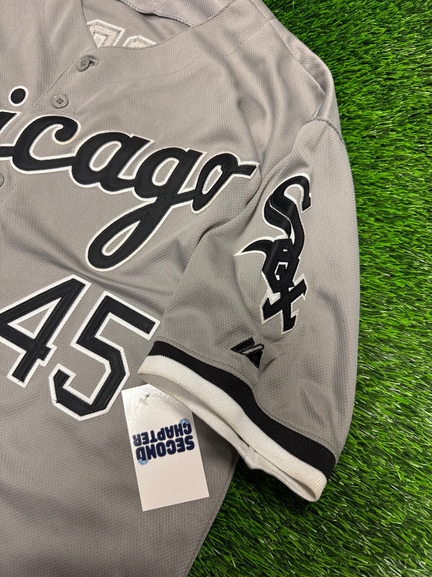 00s Chicago White Sox Michael Jordan #45 MLB Throwback Baseball Jersey (L)