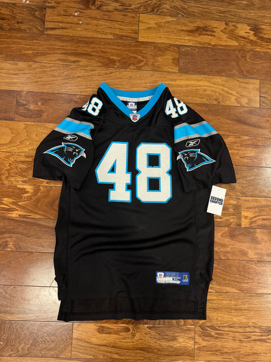 00s Carolina Panthers Stephen Davis Home Football Jersey (Youth XL)