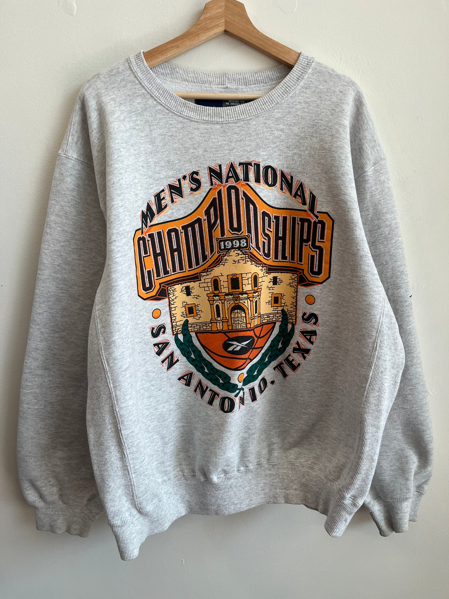 1998 NCAA National Championships Texas Thick Reebok Crewneck (XL)