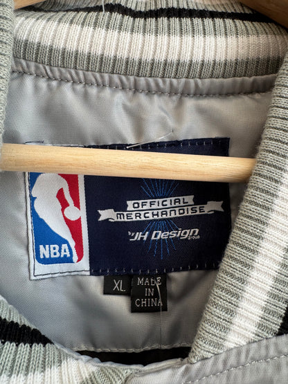 00s Miami Heat JH Design Silver Satin Jacket (XL)