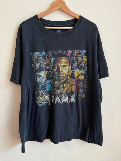 2011 Chris Brown Faded F.A.M.E Tour Graphic Tee (L)
