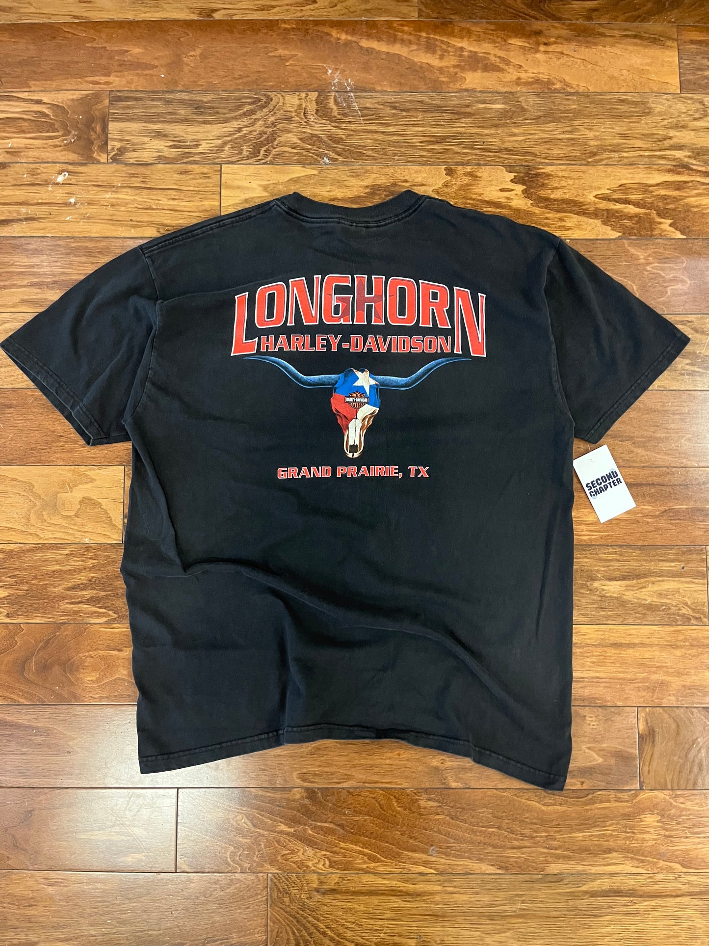 00s Harley Davidson Longhorn Pocket Tee (XL)