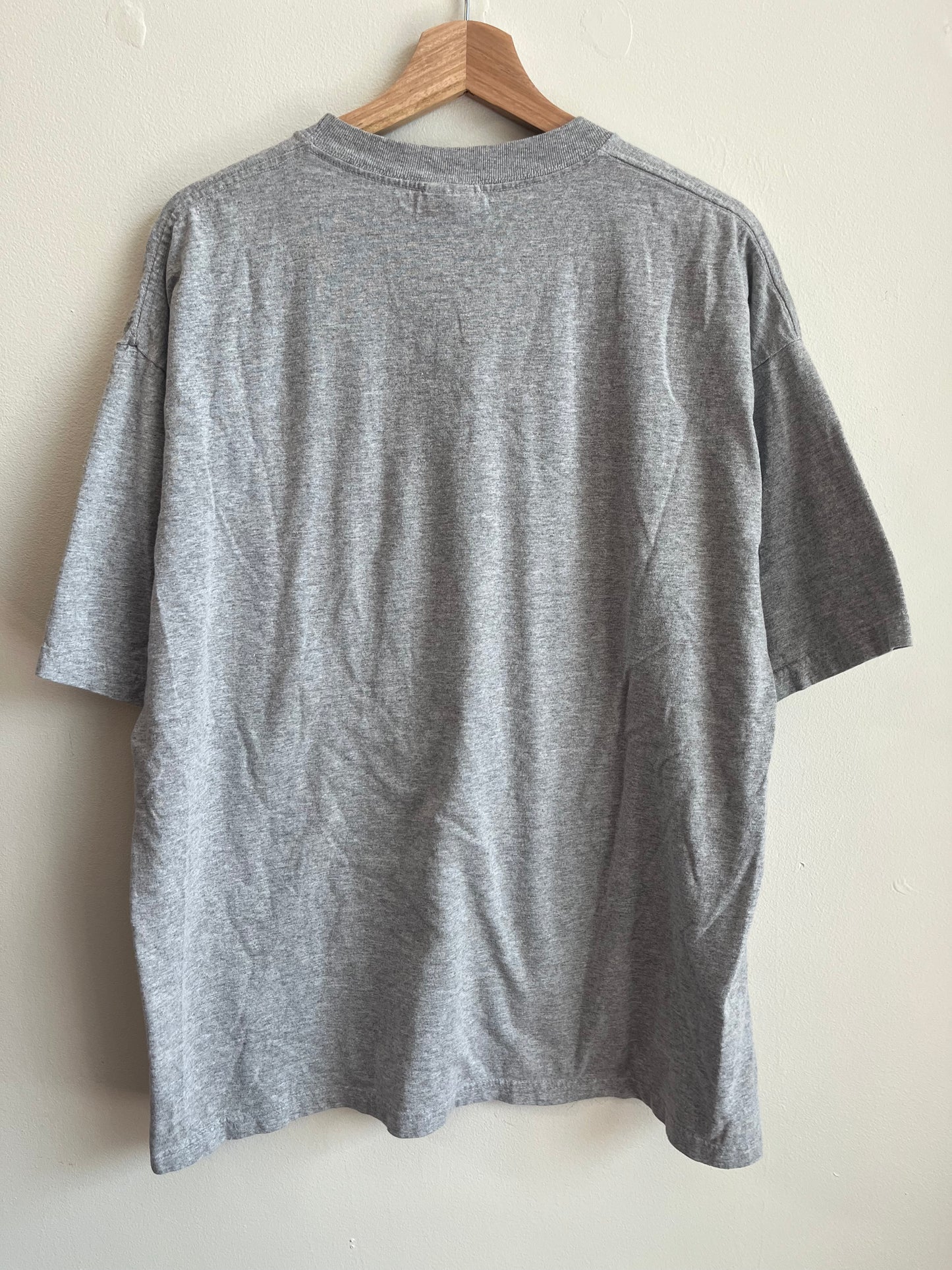00s Carolina Panthers Reebok Spell Out NFL Grey Tee (L)